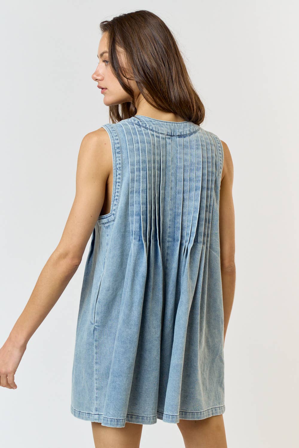 Denim Sleeveless Romper