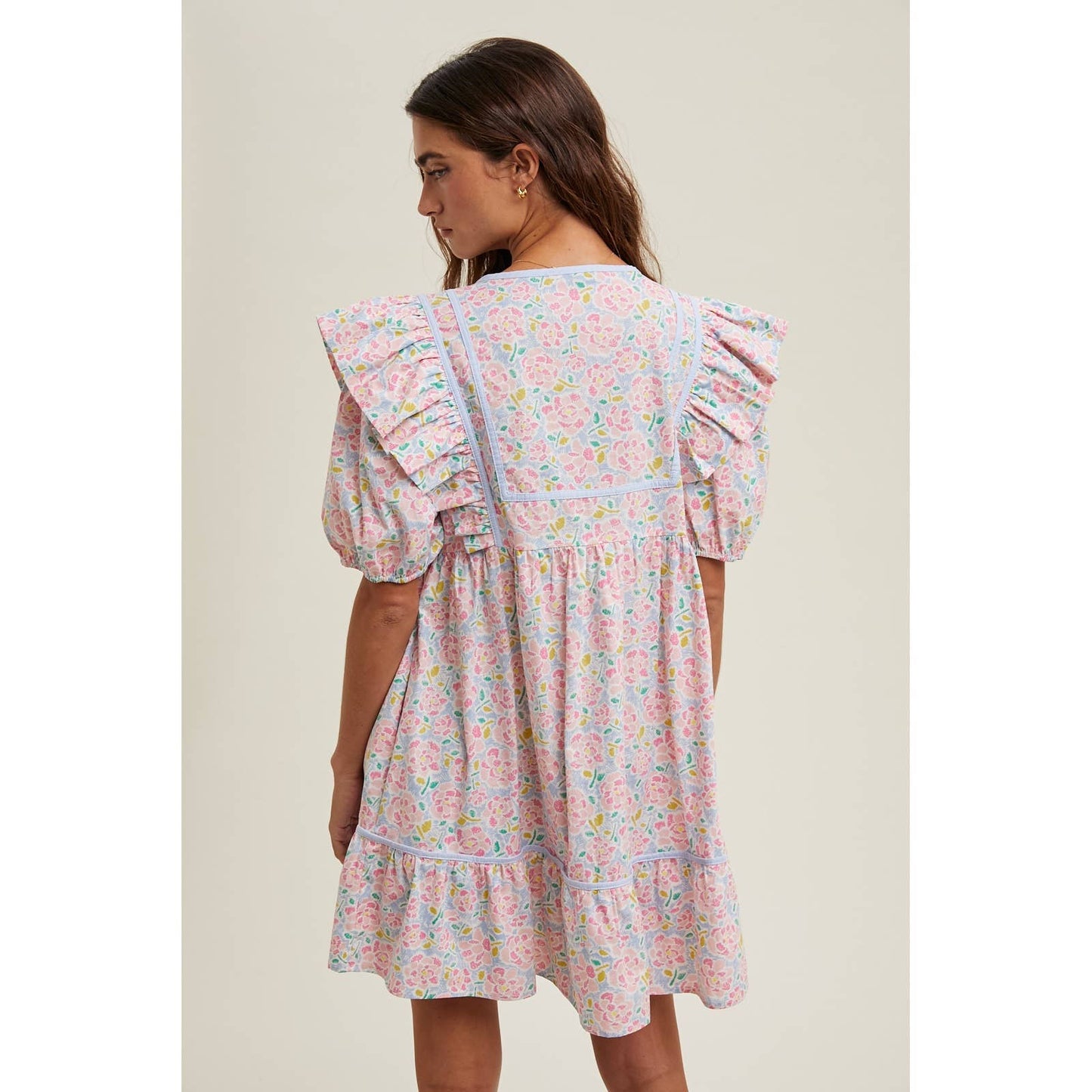 Floral Piping Dress