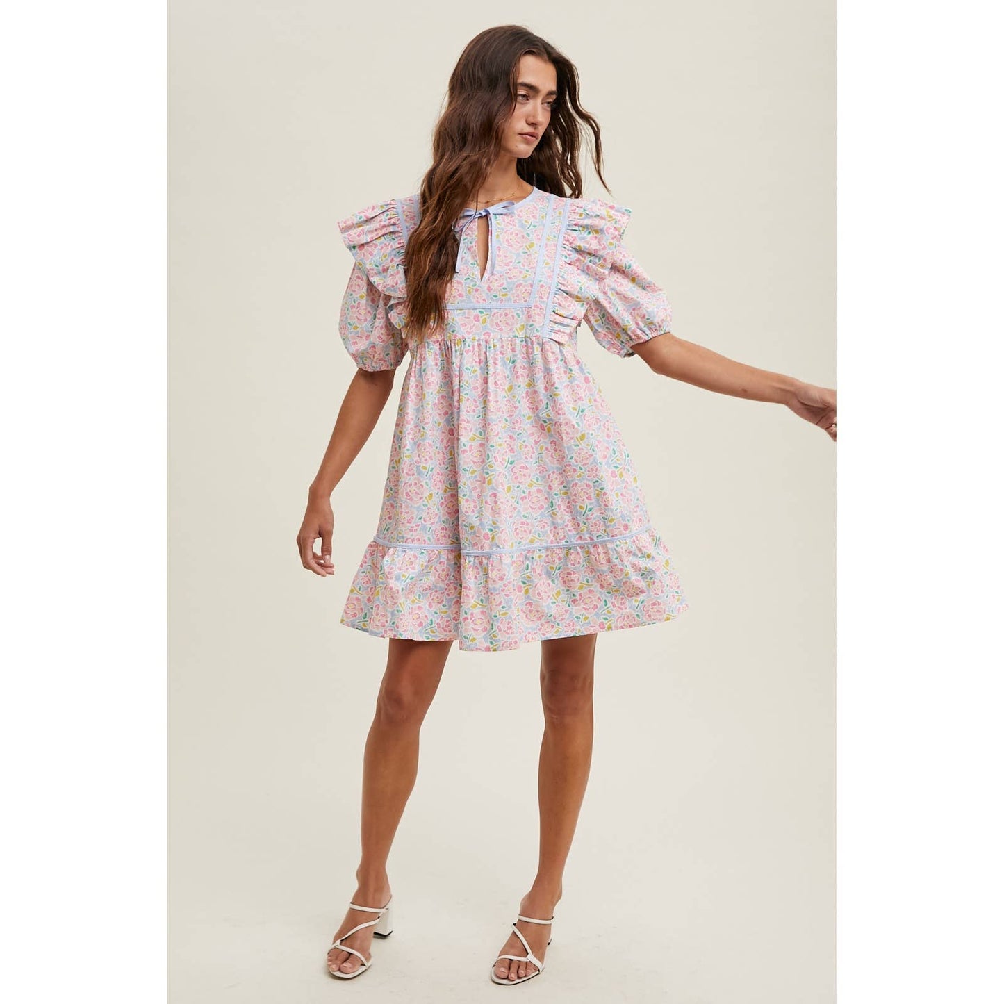 Floral Piping Dress